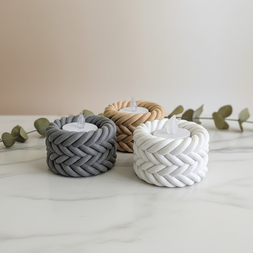 Theelichthouder ROPE